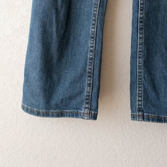 Wrangler Denim Boys Sz 14 Slim Medium Blue Wash Jeans Classic Bootcut Western - Picture 4 of 7